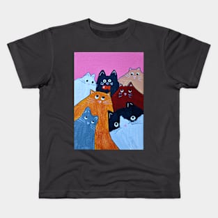 Purrrfect Pyramid Kids T-Shirt